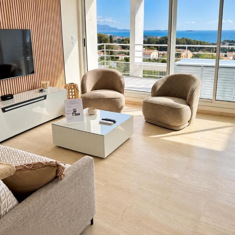 Bandol Vue Mer Panoramique, Terrasse, Calme & Parking - Appartamento con 2 Camere da Letto - 8