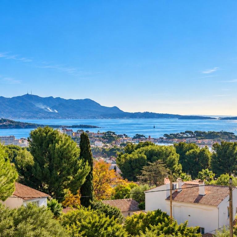 Bandol Vue Mer Panoramique, Terrasse, Calme & Parking - Appartamento con 2 Camere da Letto - 2