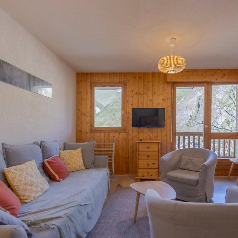 Duplex 4 pièces cabine pour 8 pers., balcon et terrasse sud-ouest - Three-Bedroom Apartment - 1
