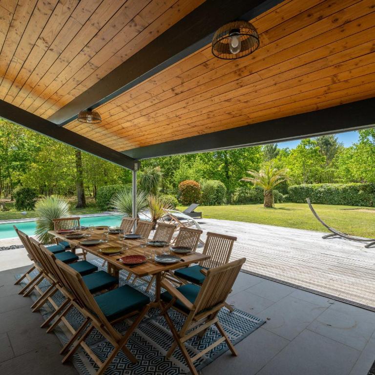 Villa Contemporaine 14 Pers. avec Piscine Chauffée et Jardin - Dune du Pyla et Plages à Proximité - FR-1-319-512 - Villa 3 Chambres - 34