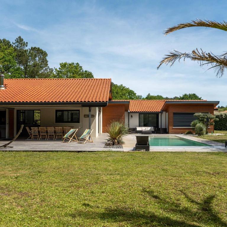 Villa Contemporaine 14 Pers. avec Piscine Chauffée et Jardin - Dune du Pyla et Plages à Proximité - FR-1-319-512 - Villa 3 Chambres - 36