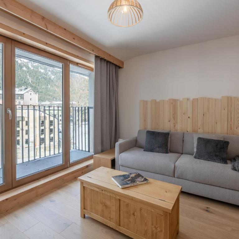 Cozy appartement au centre de Chamonix avec balcon - FR-1-343-274 - Apartment mit 1 Schlafzimmer - 5