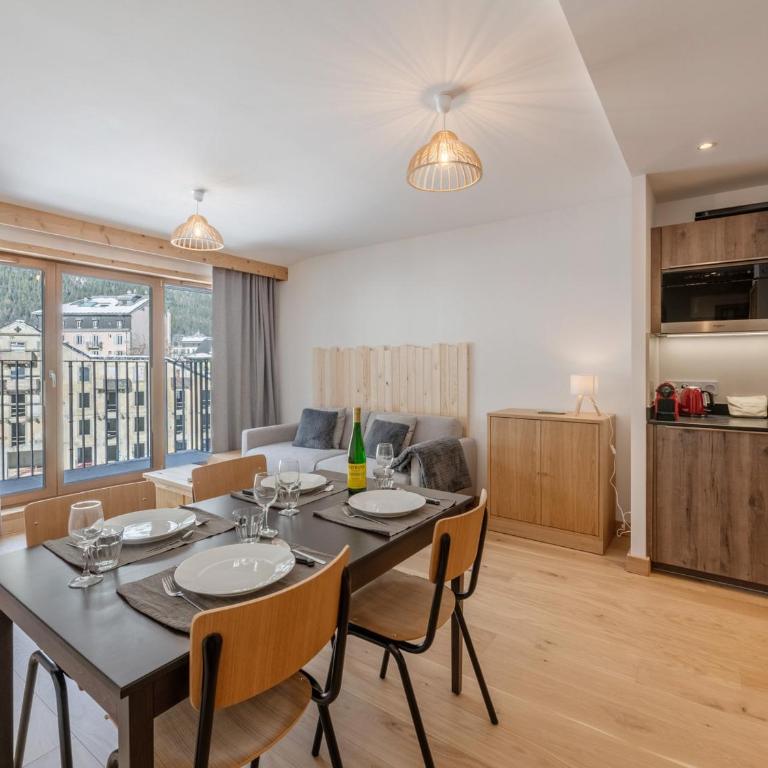 Cozy appartement au centre de Chamonix avec balcon - FR-1-343-274 - Apartment mit 1 Schlafzimmer - 7