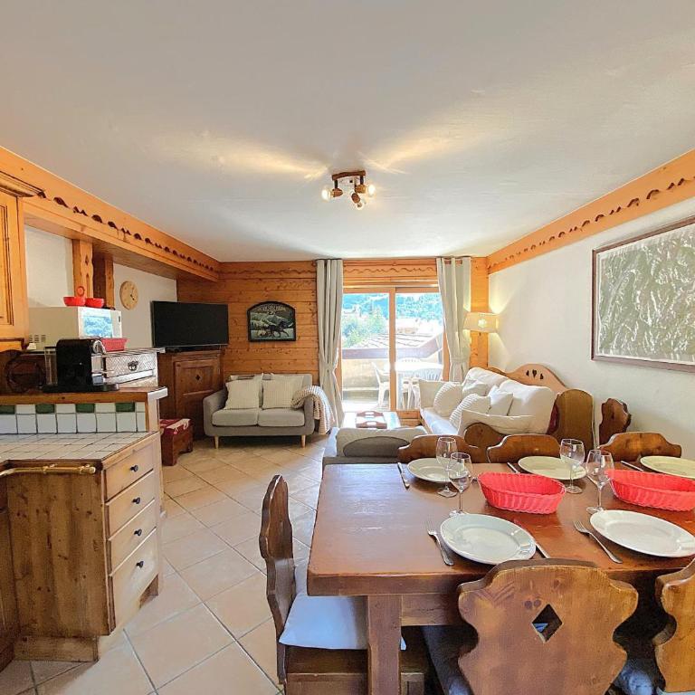 Appartement charmant - 6 pers., vue montagnes - FR-1-411-1037 - Apartment mit 2 Schlafzimmern - 4