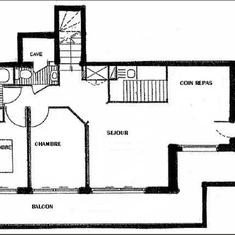Appartement 3 pièces pour 6 personnes avec balcon et WiFi à Méribel - FR-1-411-225 - Appartement 2 Chambres - 9