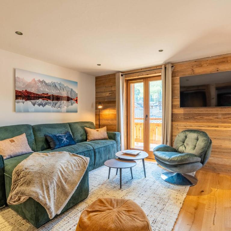 Bel appartement montagnard 3 chambres pour 6 avec parking au centre de La Clusaz - FR-1-459-245 - Appartement 3 Chambres - 1