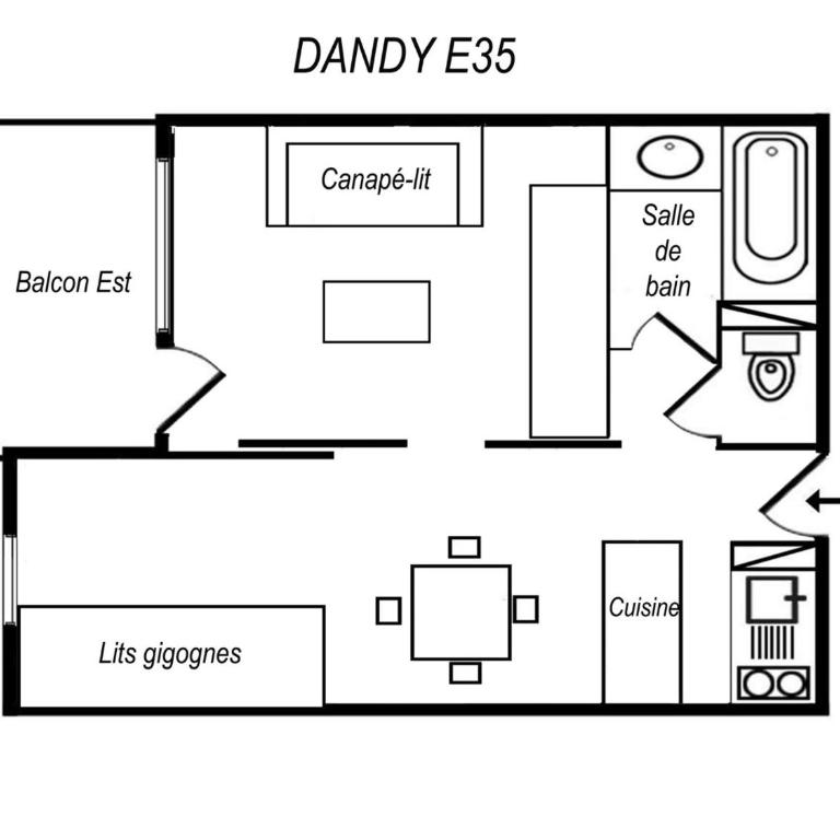 Charmant studio divisible skis aux pieds, animaux admis - Studio - 23