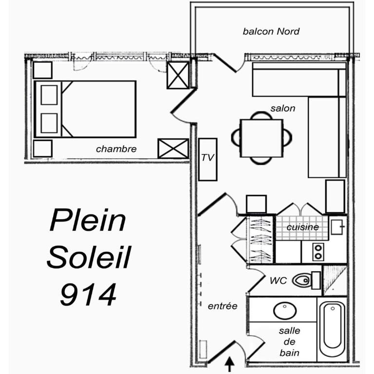 Appartement confortable avec balcon, 1 chambre double - Apartamento de 1 dormitorio - 20
