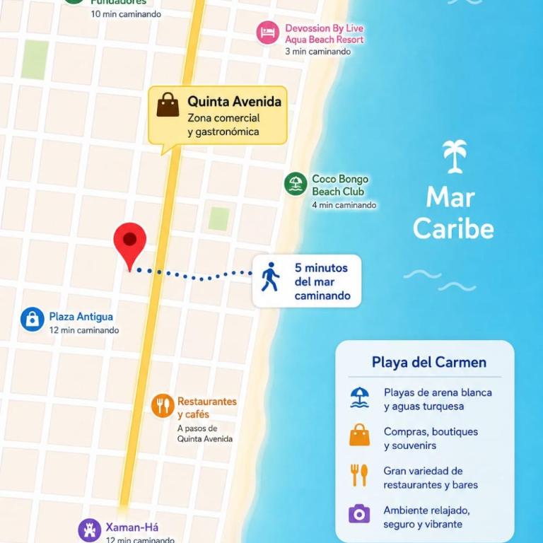 Downtown PENTHOUSE in Playa del Carmen for 10 people - Appartement 3 Chambres - Étage Supérieur - 15