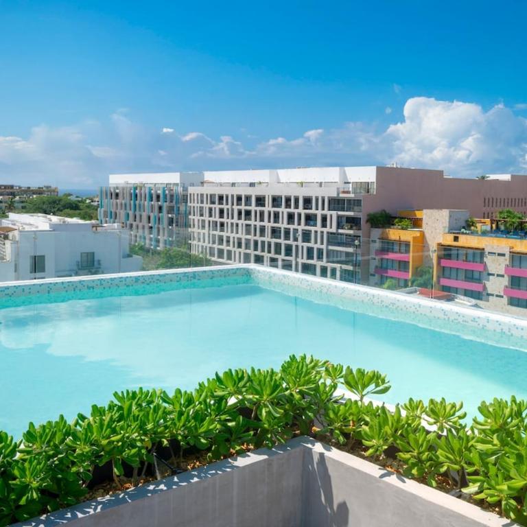 Modern 5th Floor Studio - Rooftop Pool & Balcony - Apartment mit 1 Schlafzimmer - 4