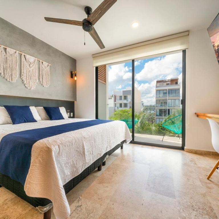 Modern 5th Floor Studio - Rooftop Pool & Balcony - Apartment mit 1 Schlafzimmer - 13