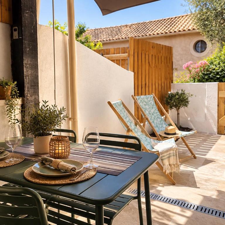 Le cocon des mas Plage à pied Clim et Parking - Maison 1 Chambre - 1