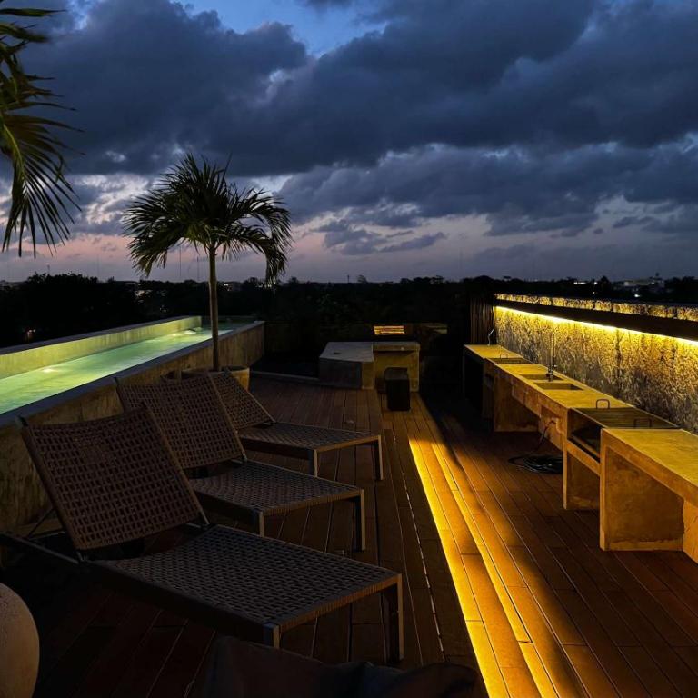 Black House - Stylish 3BR in Aldea Zama with Rooftop - Appartement - 26