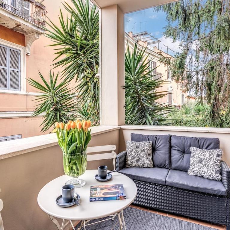 Cozy terrace Vatican apartment - Apartamento Deluxe de 2 dormitorios con balcón - 5