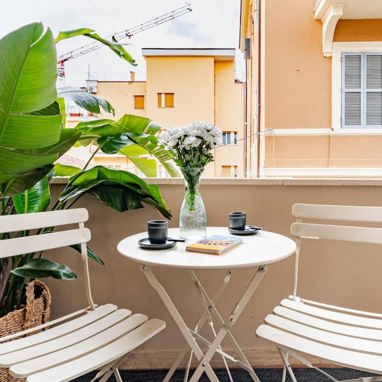 Cozy terrace Vatican apartment - Apartamento Deluxe de 2 dormitorios con balcón - 39