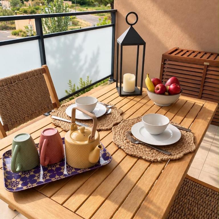T2 classé 3 étoiles avec piscine et climatisation Bormes les Mimosas Le Lavandou - Appartement 1 Chambre - 1