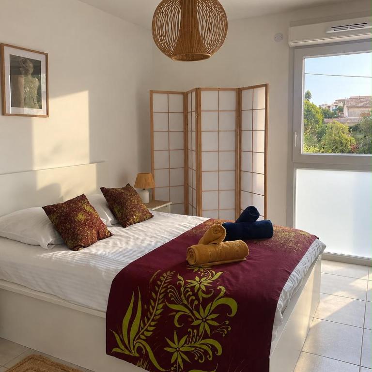 T2 classé 3 étoiles avec piscine et climatisation Bormes les Mimosas Le Lavandou - Appartement 1 Chambre - 7