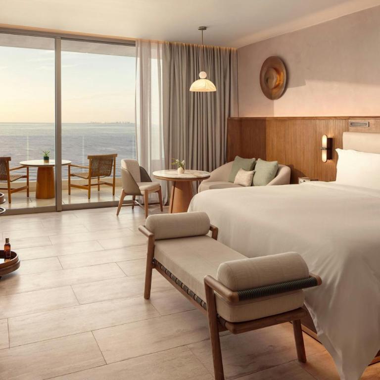 The St. Regis Costa Mujeres Resort, Cancun - Habitación Deluxe con terraza y vistas al mar - cama extragrande - 1