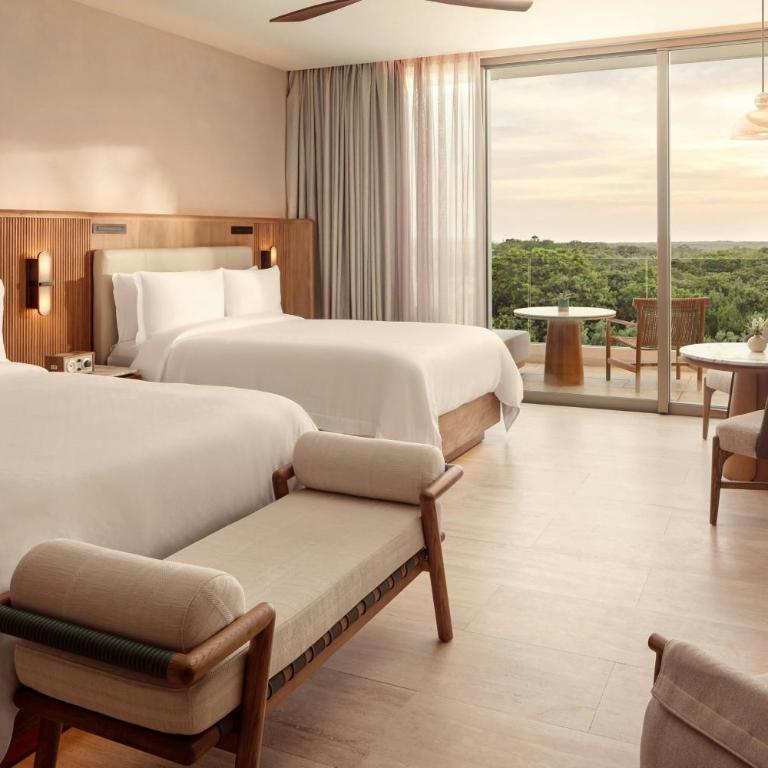 The St. Regis Costa Mujeres Resort, Cancun - Deluxe Queen Room with Two Queen Beds, Mangrove View and Terrace - 1