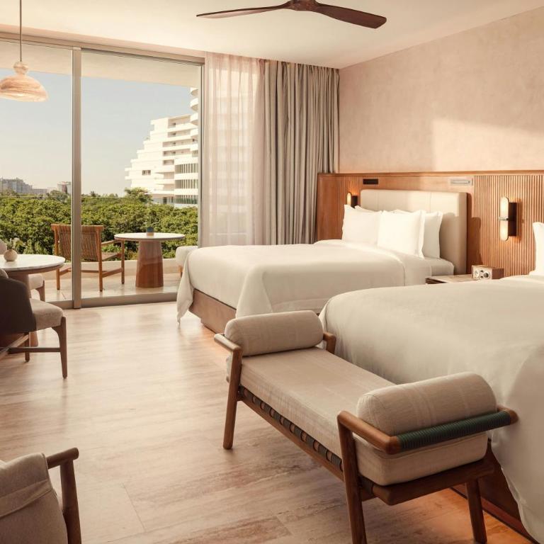 The St. Regis Costa Mujeres Resort, Cancun - Deluxe Queen Room with Two Queen Beds, Mangrove View and Terrace - 2