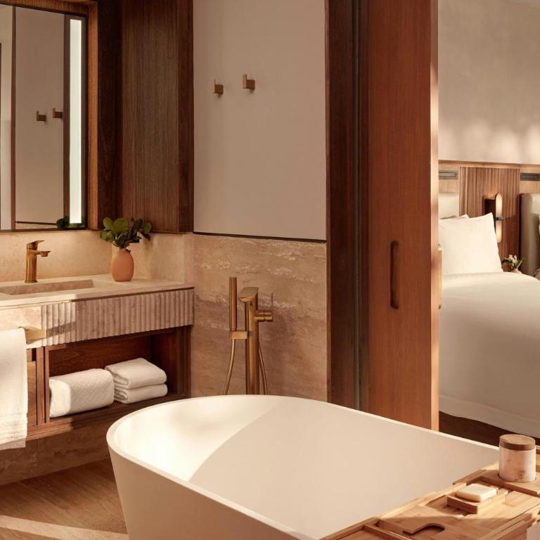 The St. Regis Costa Mujeres Resort, Cancun - Deluxe Queen Room with Two Queen Beds, Mangrove View and Terrace - 6