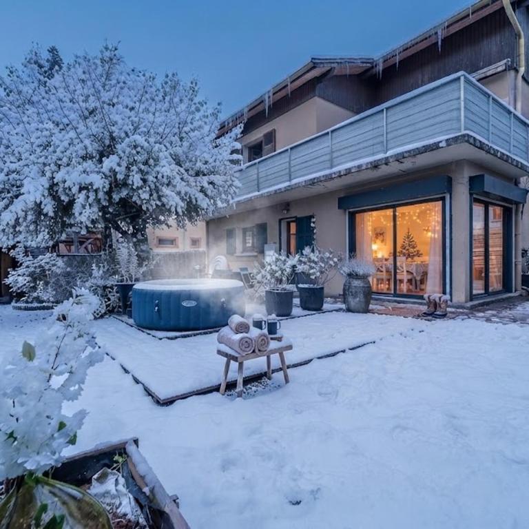 La Charmeuse des Alpes - Appartement climatisé de prestige avec jacuzzi et jardin privé - Appartement 1 Chambre - 42