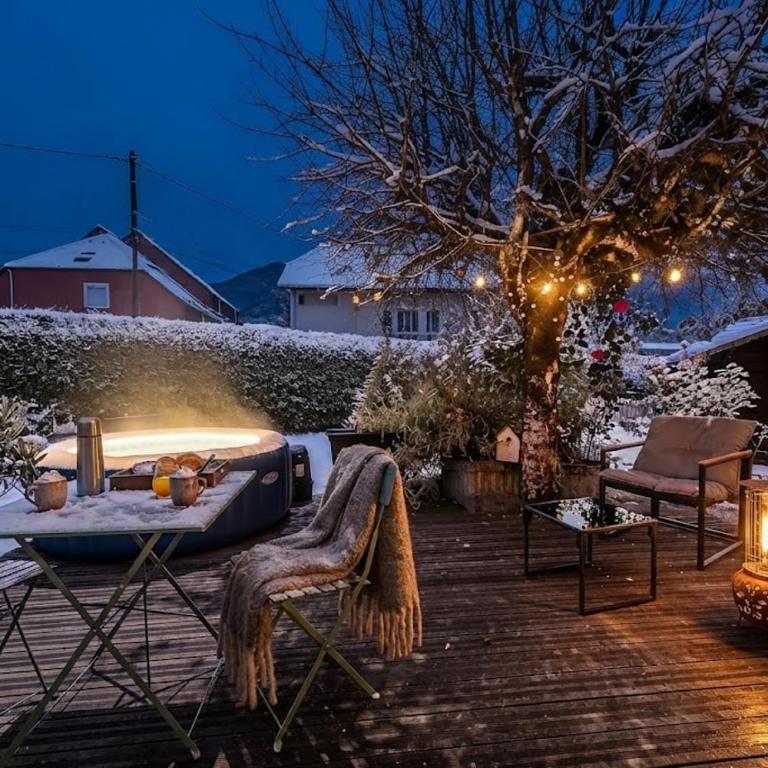 La Charmeuse des Alpes - Appartement climatisé de prestige avec jacuzzi et jardin privé - Appartement 1 Chambre - 41