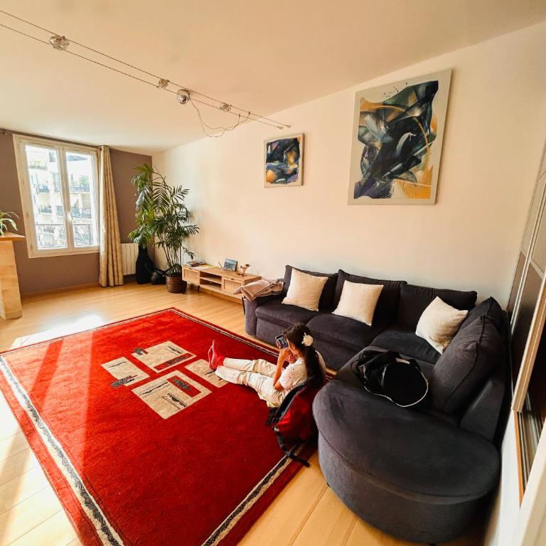Large bright apartment Downtown Station 5 min away - Appartement 1 Chambre - 14