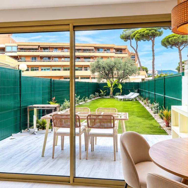 Riviera 1 ou Riviera 2 ou réservez les 2 Front de Mer Cagnes sur Mer Promenade de la plage - Appartement - Vue sur Jardin - 10