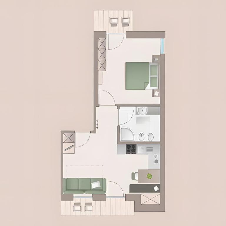Mountain Apartments Kaimblhof - Apartamento Superior de 1 dormitorio con balcón - 6