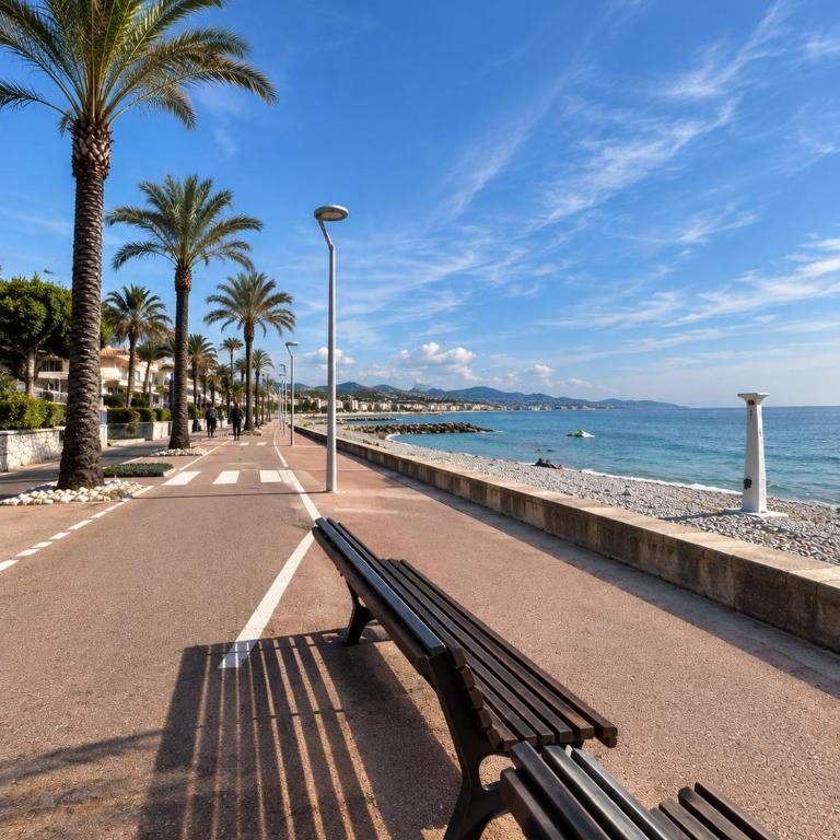 Riviera 1 ou Riviera 2 ou réservez les 2 Front de Mer Cagnes sur Mer Promenade de la plage - Appartement - Vue sur Jardin - 13