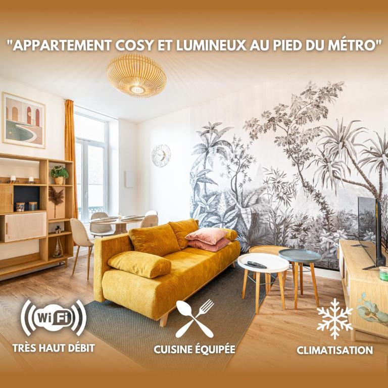 Le Marietton - Quartier Valmy - Métro à 1 min - Climatisation - Lave-vaisselle - Apartamento de 1 dormitorio - 1