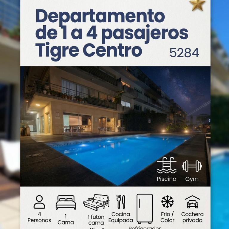 Rental Tigre - Estudio con balcón - 2