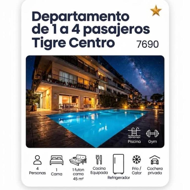 Rental Tigre - Apartamento de 1 dormitorio - 2