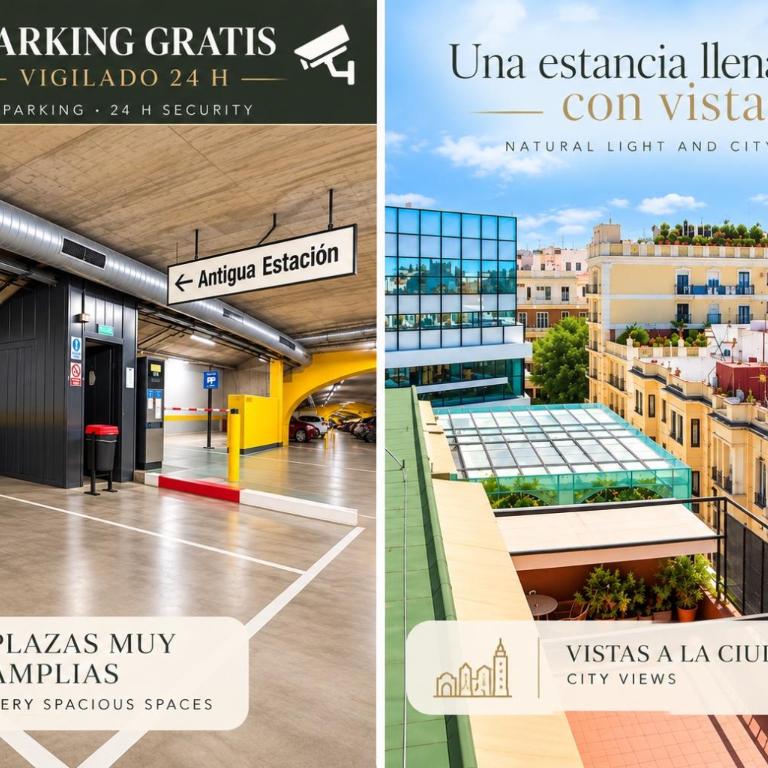Ático Luz de Córdoba Station parking free center city - Studio Lit King-Size Deluxe - 10