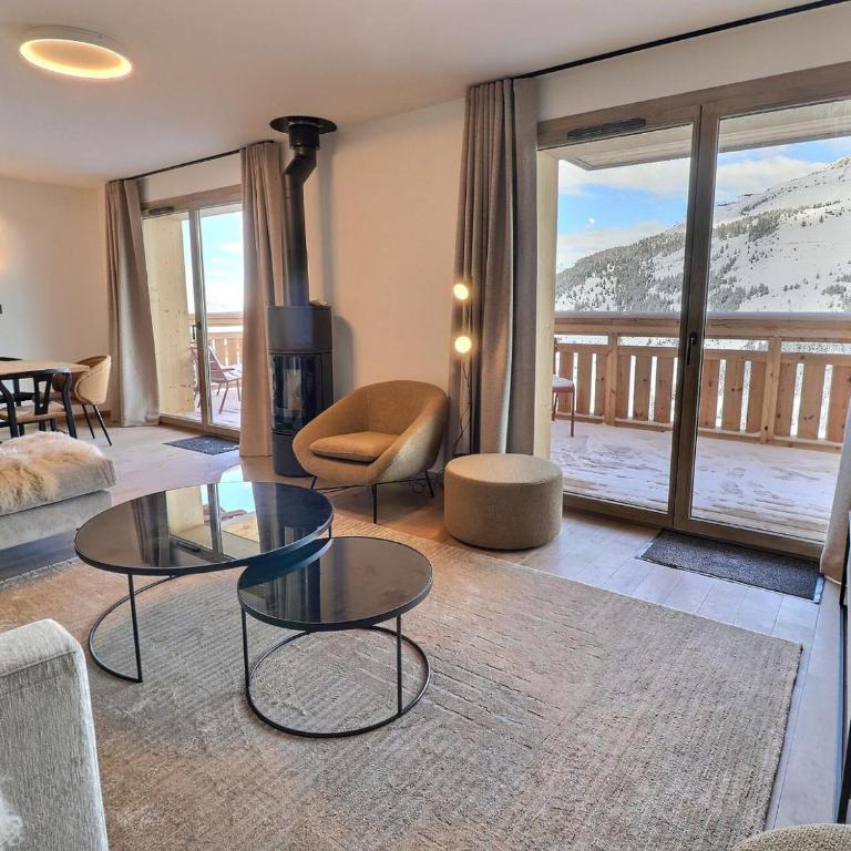 Superbe 4 pièces cabine, 8 pers, sauna, parking, Méribel - Apartment mit 3 Schlafzimmern - 19