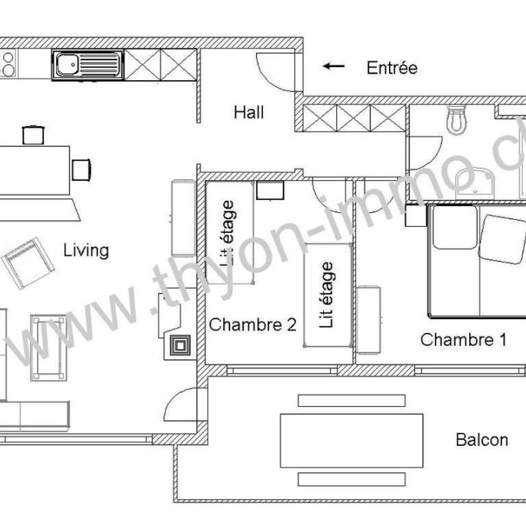 Immeuble Le Cervin - Apartment mit 2 Schlafzimmern - 140B - 8