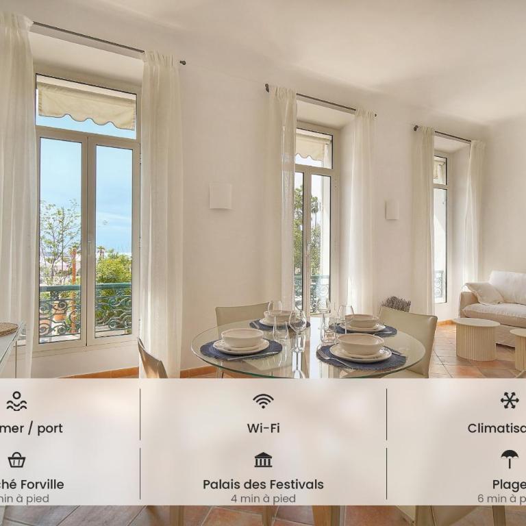 Elégant 2 pièces vue MER, FELIX FAURE- COEUR DE CANNES A1B271 - Appartement Deluxe - 1