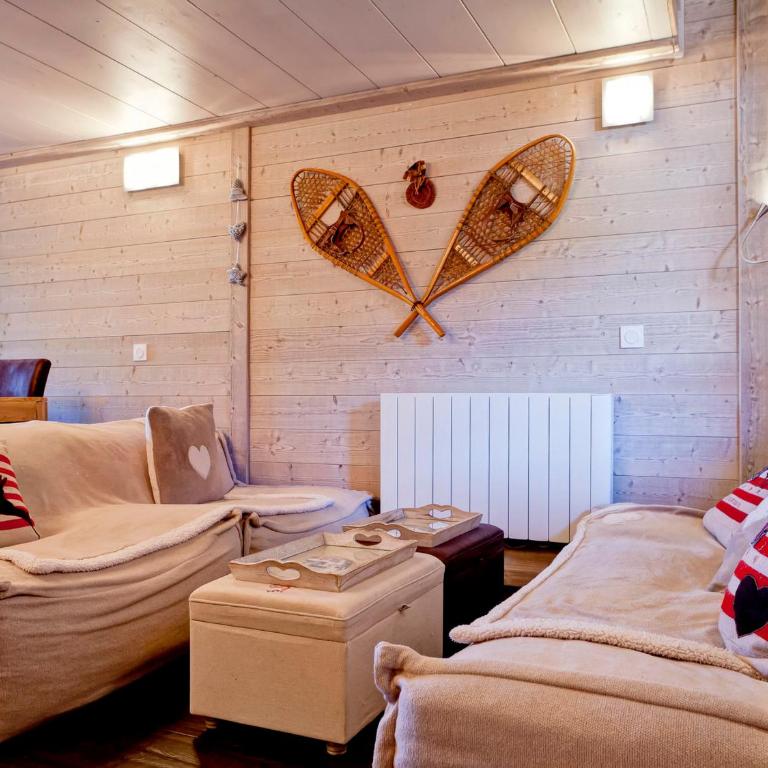 Charmant appart ski-in/ski-out, Courchevel, 6 pers, parking - Two-Bedroom Apartment - 12