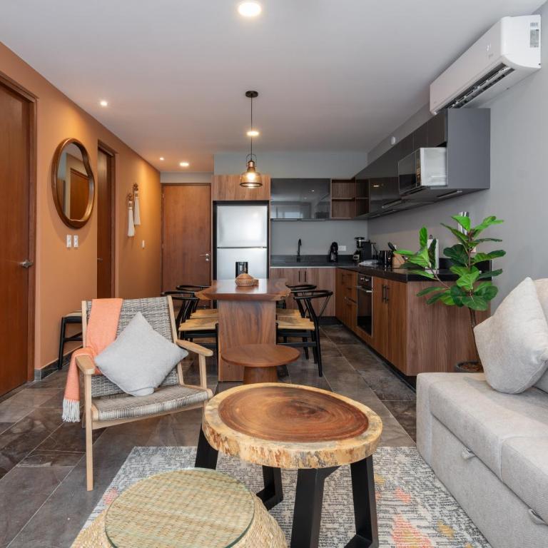 Terraza Privada PH Con Jacuzzi Tulum - Two-Bedroom Apartment with Private Pool - 12