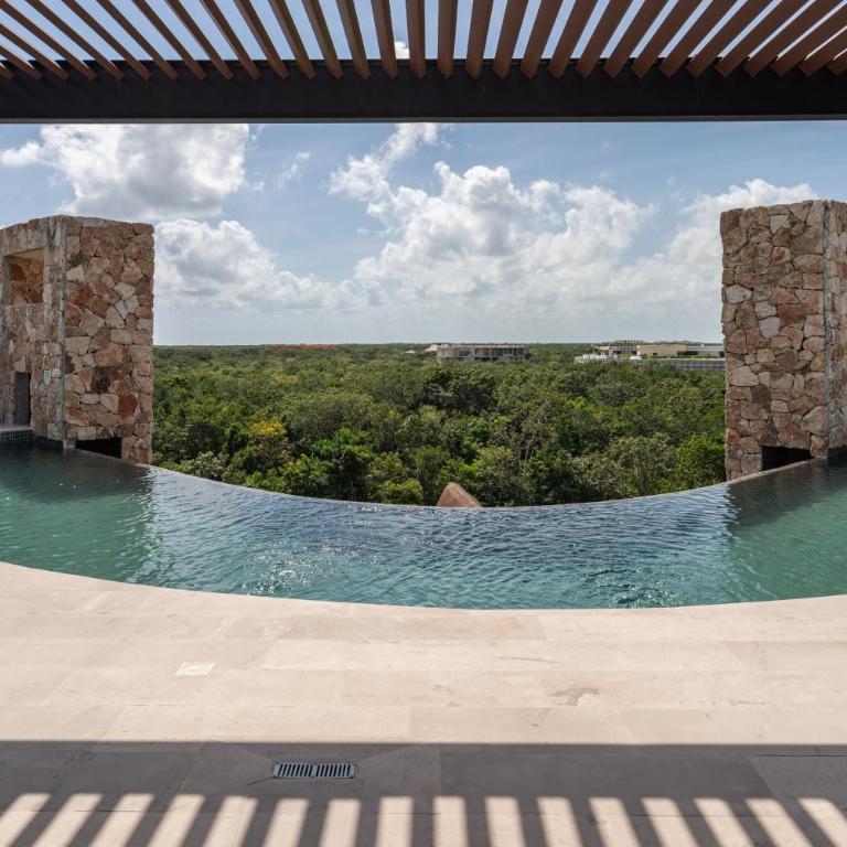 Terraza Privada PH Con Jacuzzi Tulum - Two-Bedroom Apartment with Private Pool - 52