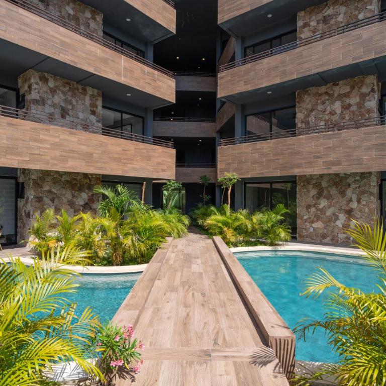 Terraza Privada PH Con Jacuzzi Tulum - Two-Bedroom Apartment with Private Pool - 43
