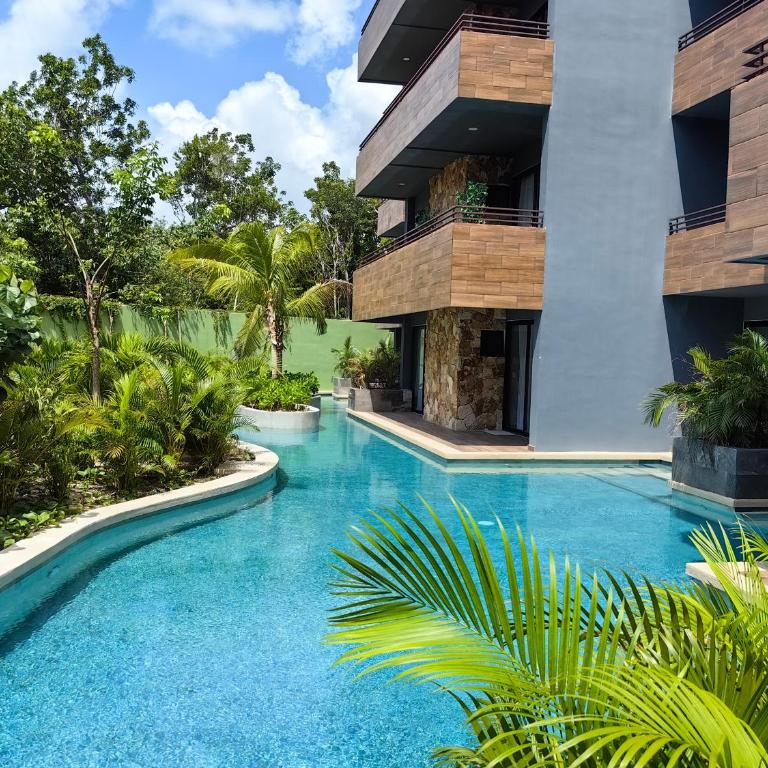 Terraza Privada PH Con Jacuzzi Tulum - Two-Bedroom Apartment with Private Pool - 47