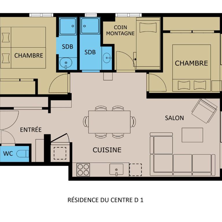Appart 3★, 6 pers, terr. sud, centre La Clusaz, à 50m pistes, animaux admis - FR-1-304-190 - Appartamento (6 Adulti) - 14