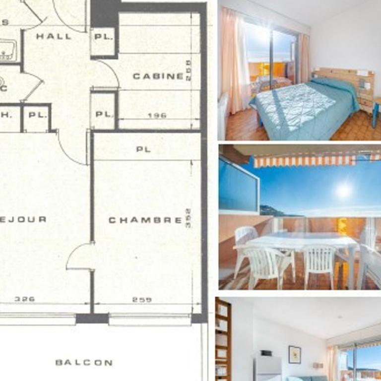 Appartement pour 8 pers. avec vue mer et Wi-Fi à Roquebrune-Cap-Martin - FR-1-827-26 - Appartamento - 17