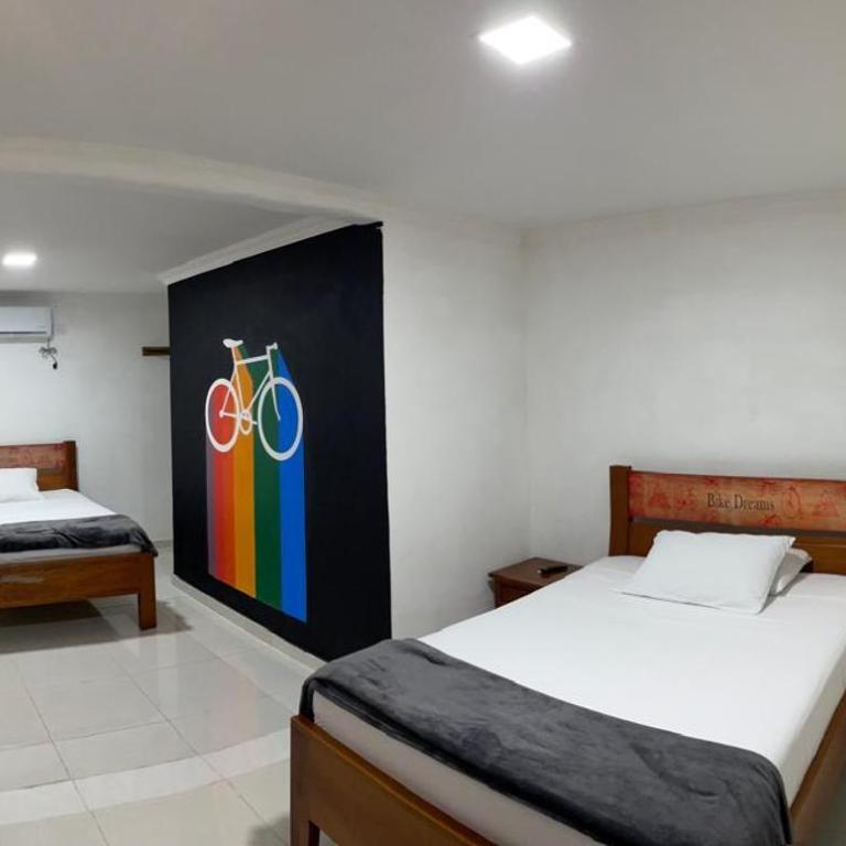 Hotel De Los Ciclistas - Habitación Doble - 2 camas - 1