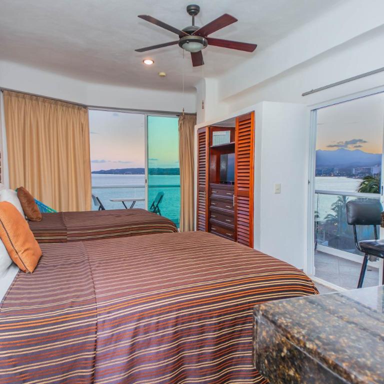 Hotel Suites Nadia Bucerias - Chambre Lits Jumeaux Deluxe - Vue sur Mer - 1