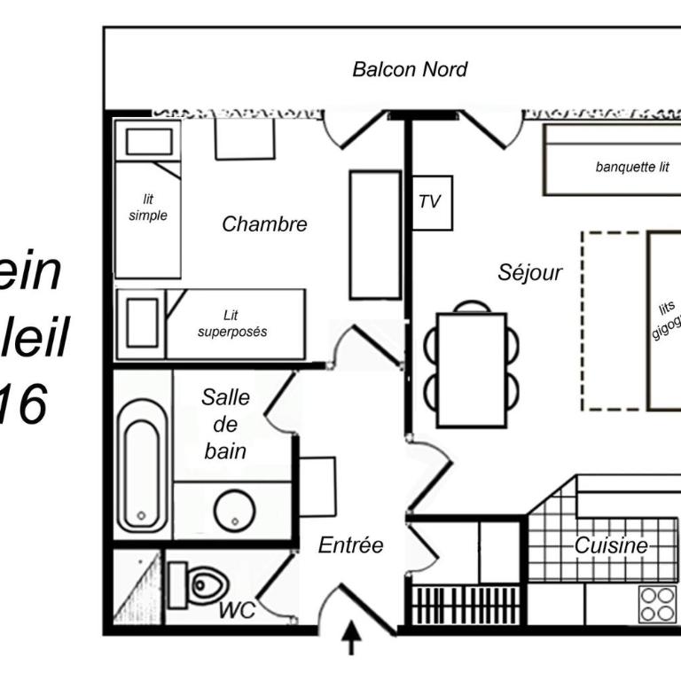 Résidence Plein Soleil - BEL APPARTEMENT AVEC AMBIANCE MONTAGNE, BELLE VUE VALLÉE MAE-7695 - Appartement - 16