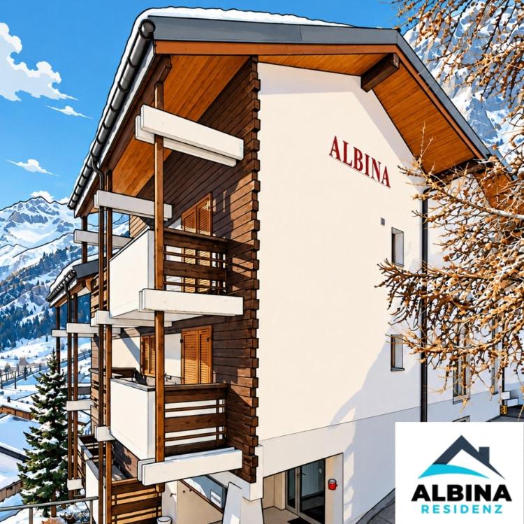 Residenz Albina Leukerbad - Apartment mit 1 Schlafzimmer und Balkon - 2