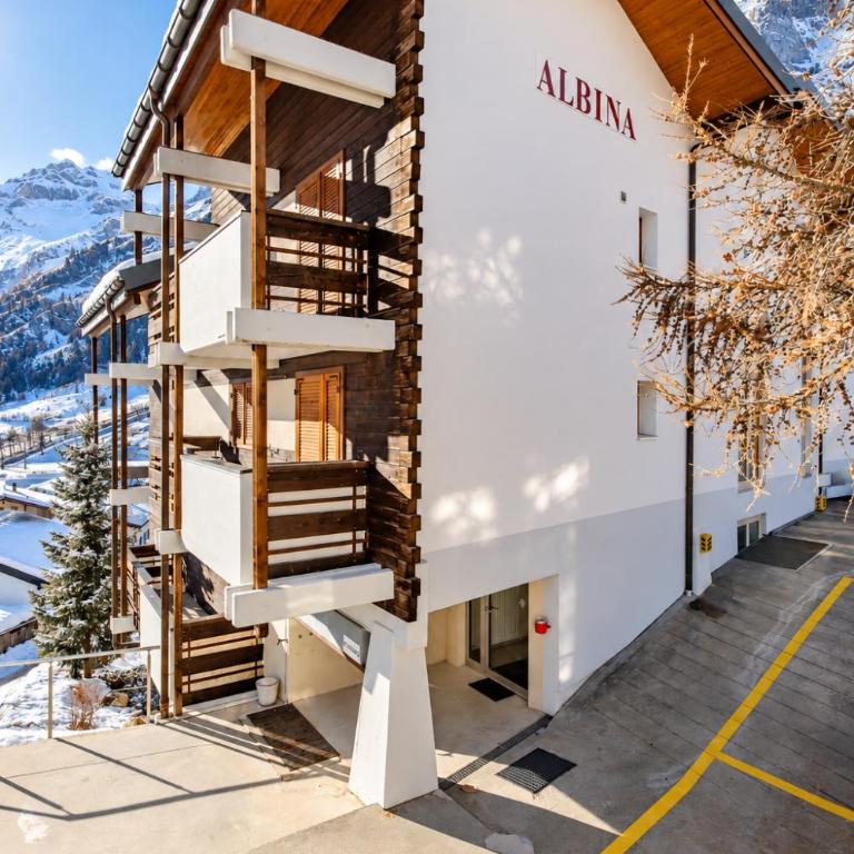 Residenz Albina Leukerbad - Apartment mit 1 Schlafzimmer und Balkon - 1